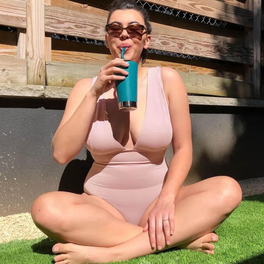 Andie Swim The Mykonos Eco One Piece in Rose
